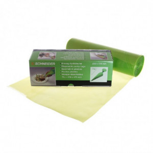 Sacolas de confeiteiro descartáveis verdes 470mm - Schneider - Fourniresto