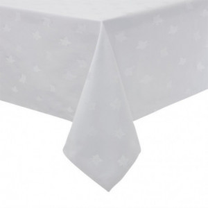 White Luxor Tablecloth - 1780 x 2750 mm - Mitre Luxury - Fourniresto