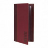 Contemporary A4 Dark Red Menu Cover - Securit - Fourniresto