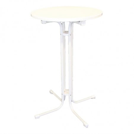 Mesa alta Limburg Branca - 70 cm - FourniResto - Fourniresto