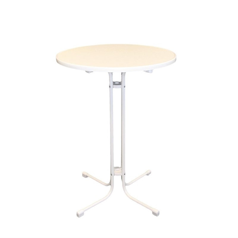 Mesa alta Limburg Branca 80 cm - FourniResto - Fourniresto