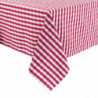 Nappe carrée à carreaux rouges en polyester 1780 x 1780mm - Mitre Essentials - Fourniresto