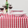 Square red checkered polyester tablecloth 1780 x 1780mm - Mitre Essentials - Fourniresto