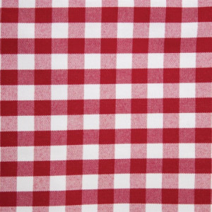 Toalha de mesa quadrada xadrez vermelha em poliéster 1780 x 1780mm - Mitre Essentials - Fourniresto