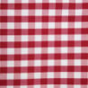 Square red checkered polyester tablecloth 1780 x 1780mm - Mitre Essentials - Fourniresto