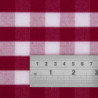 Square tablecloth with red checkered pattern in polyester 1780 x 1780mm - Mitre Essentials - Fourniresto