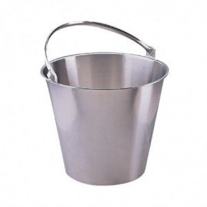 Stainless steel bucket 12L - Jantex - Fourniresto