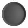 Tabuleiro antiderrapante redondo de fibra de vidro preto 356mm - Olympia KRISTALLON - Fourniresto