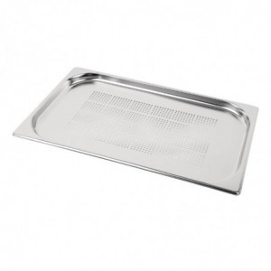 Bac Gastronorme inox perfurado GN 1/1 150mm - Vogue - Fourniresto