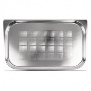 Bac Gastronorme inox perforé GN 1/1 150mm  - Vogue - Fourniresto