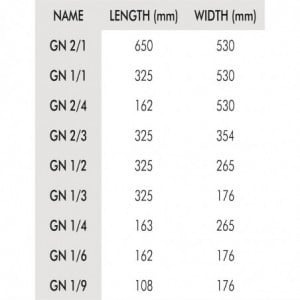 Bac Gastronorme inox GN 1/2 100mm  - Vogue - Fourniresto