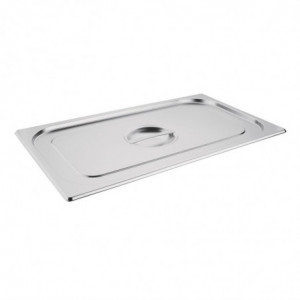 Couvercle en Inox Double - GN 2/1 Inox  - Vogue - Fourniresto