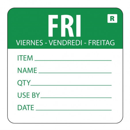 Removable Label "Friday" - Vogue