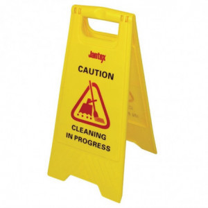 "Cleaning in Progress" Safety Sign - Jantex - Fourniresto