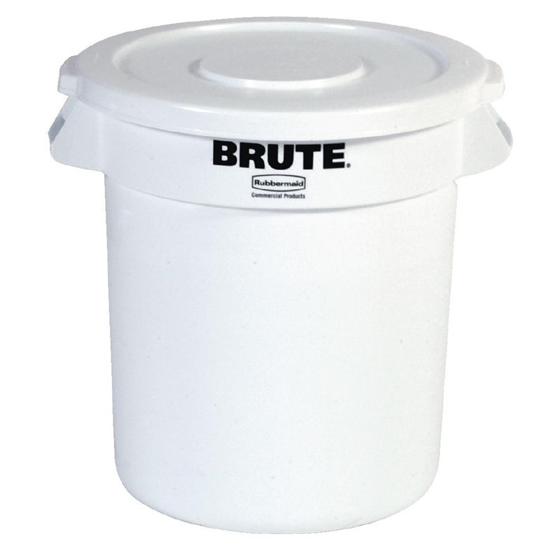 Coletor Bruto Branco - 37,9L - Rubbermaid