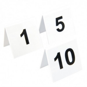 Set of plastic table numbers 1-10 - Olympia - Fourniresto
