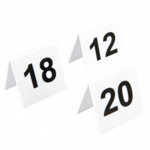 Conjunto de números de mesa de plástico 11-20 - Olympia - Fourniresto