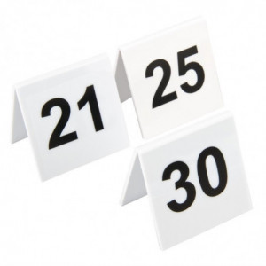Set of plastic table numbers 21-30 - Olympia - Fourniresto