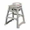 Stackable high chair platinum - Rubbermaid - Fourniresto