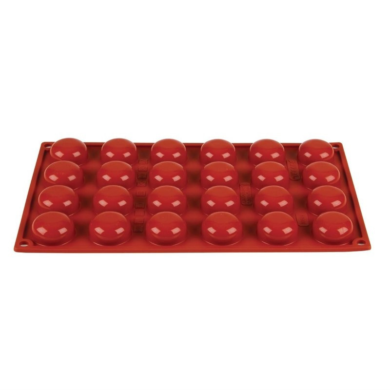 24 Pomponnettes Silicone Mould Formaflex - Pavoni