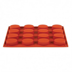 Forma de 16 ovais em silicone Formaflex - GN 1/3 - Pavoni