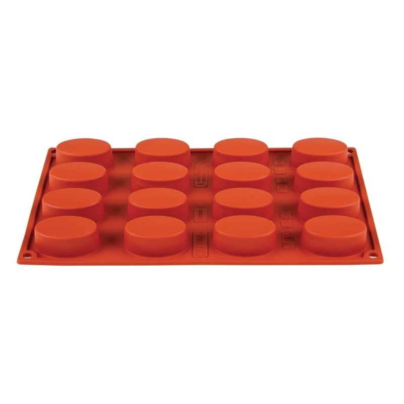 Forma de 16 ovais em silicone Formaflex - GN 1/3 - Pavoni