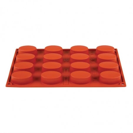 Forma de 16 ovais em silicone Formaflex - GN 1/3 - Pavoni