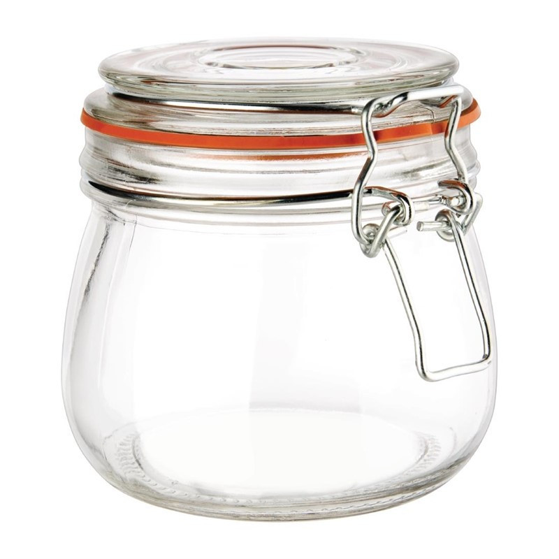 Jar with clip for preserving 500ml - Vogue - Fourniresto