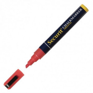 Chalk marker 6mm red - Securit - Fourniresto