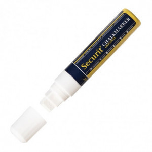 Chalk marker 15mm white - Securit - Fourniresto