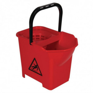 Red 14L wringer bucket - Jantex - Fourniresto