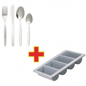 - Set of 240 Kelso cutlery with cutlery tray - Olympia - Fourniresto