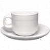 Saucer for stackable Linear 20cl teacup - Set of 12 - Olympia - Fourniresto