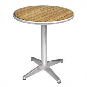 Round ash wood table Ø 60 cm - Bolero - Fourniresto