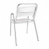 Cadeiras empilháveis de alumínio - Conjunto de 4 - Bolero - Fourniresto