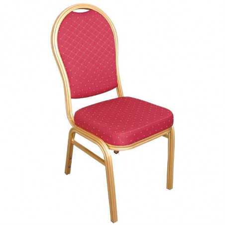 Chaise de banquet rouge - Lot de 4 - Bolero - Fourniresto