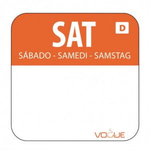 Etiquetas Solúveis para Alimentos "Sábado" - Caixa de 1000 - Vogue