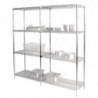 Set of 2 Metal Shelves - L 915 x 610 mm - Vogue