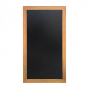 Wall chalkboard long teak finish 1000 x 560mm - Securit - Fourniresto