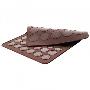 Forma de Macarons Dupla Face em Silicone - 390 x 290 mm - Lacor