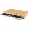 Tábua de corte em madeira - Gavetas 2 x GN 1/2 - Lacor