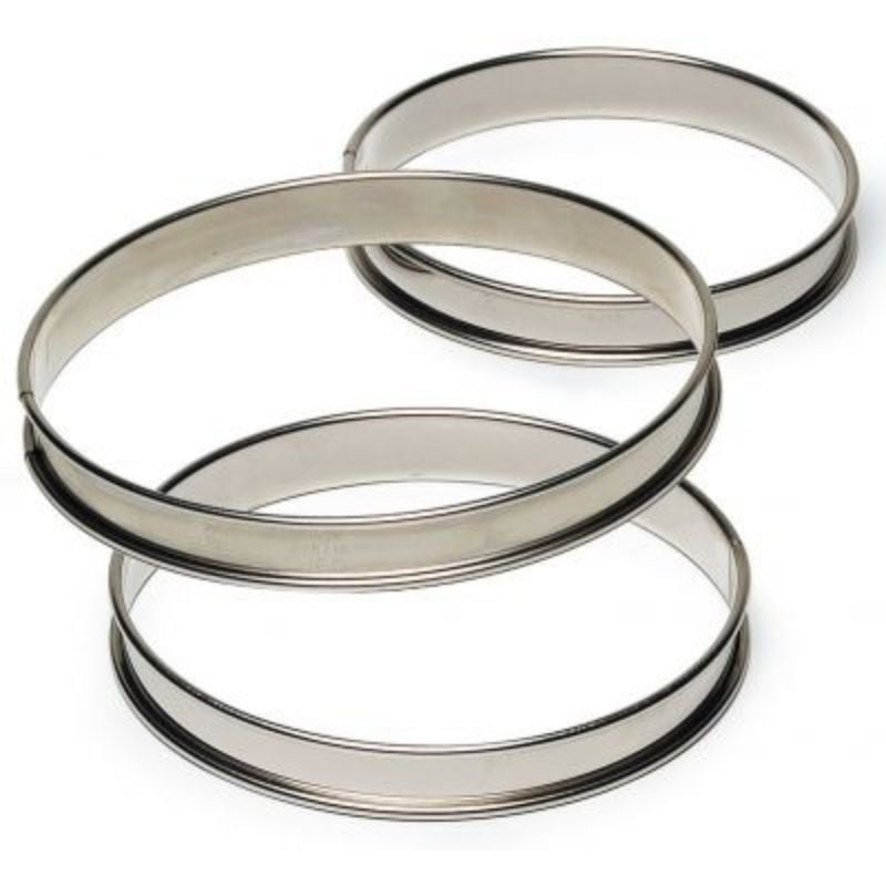 High Stainless Steel Tart Ring - Ø 80 mm - TELLIER