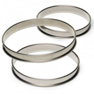 Stainless Steel High Tart Ring - Ø 100 mm - TELLIER
