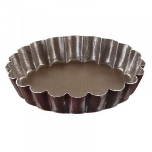 Moule à Tartelette Ronde Cannelée -  Ø 100 mm - Lote de 6 - TELLIER
