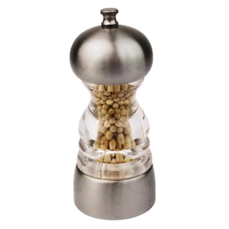 Salt and pepper mill in stainless steel 135x55mm - Olympia - Fourniresto