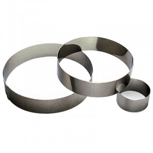 Stainless Steel Mousse Ring - Ø 80 mm - Tellier