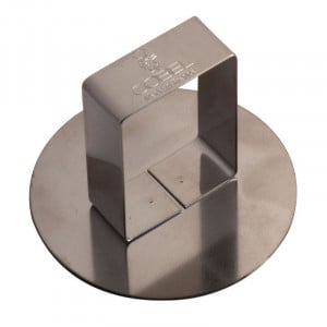 Round Stainless Steel Pusher - Ø 78 mm - Tellier