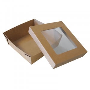 Meal Box with Window 95 x 95 - Eco-friendly - Pack of 25