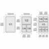 Gastronorm container GN 1/4 - 2.8 L - Depth 100 mm