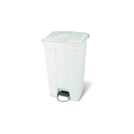 Caixote do lixo com pedal branco de 90 L da marca Probbax